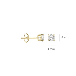 Clearance Oorknoppen - 7127YZI Oorsieraden | Zirconia En Synthetische Parels