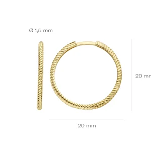 Outlet Oorringen - 7287YGO Oorsieraden | Zonder Kleuren Of Stenen