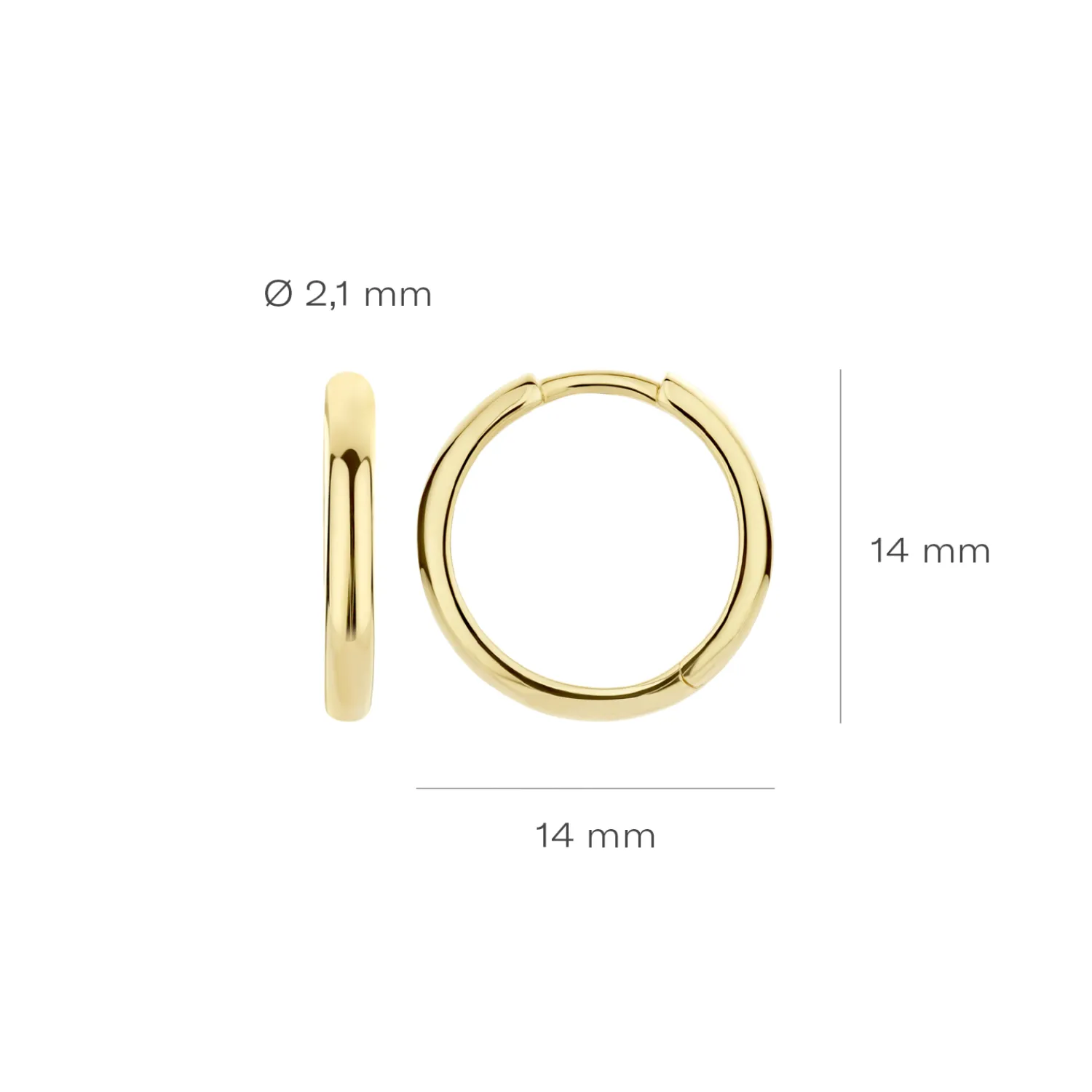 blush_oorringen_ygo_3-2.webp Outlet Oorringen 7271YGO Oorsieraden | Zonder Kleuren Of Stenen