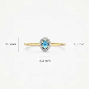 Outlet Ring 1258YLB Kleuren En Edelstenen | Ringen