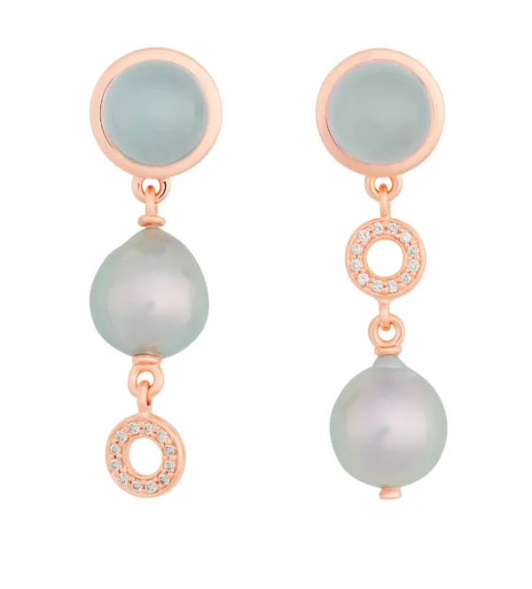 Sale Sushi Oorsieraden 8OR4898AQCAKB9BR Oorsieraden | Goud Rosé