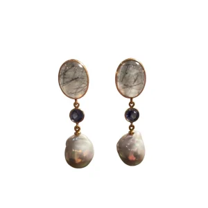 Sale Eva Nueva Oorhangers OR-4-884 Diamanten En Parels | Kleuren En Edelstenen