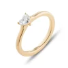 Online Solitair ring met Hartvormige Diamant 7117035432 Aanzoeksringen | Diamanten En Parels