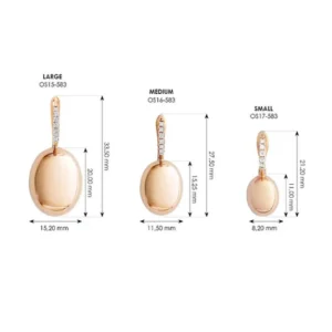 Hot Oorhangers - OS17-583 RR LU Diamanten En Parels | Oorsieraden