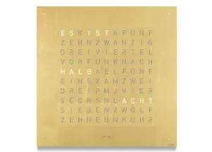 Fashion Earth 45 Creator's Edition - Gold Qlocktwo