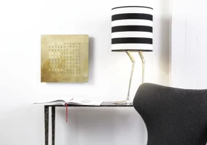 Clearance Earth 45 Creator's Edition - Silver & Gold Qlocktwo