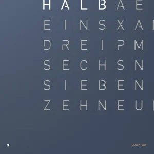 Online Earth 45 Universe Edition - Midnight Qlocktwo