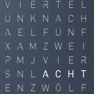 Online Earth 45 Universe Edition - Midnight Qlocktwo