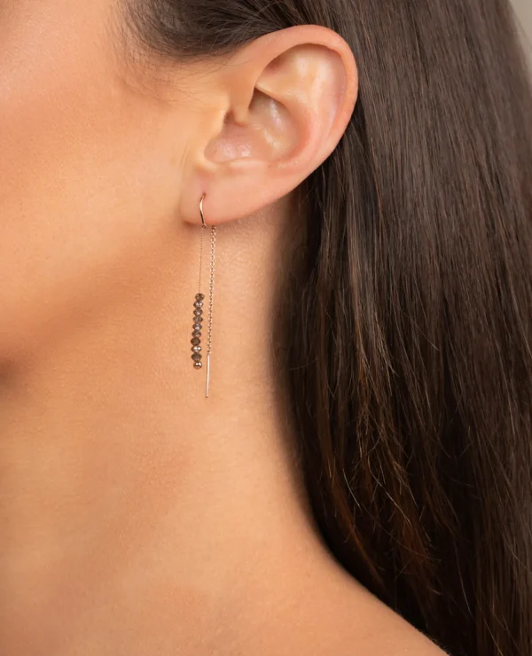 Discount Oorhangers Serene Oorsieraden | Goud Rosé