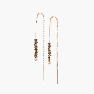 Discount Oorhangers Serene Oorsieraden | Goud Rosé