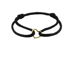 Discount - gouden bedel op satijn Armbanden | Bedels