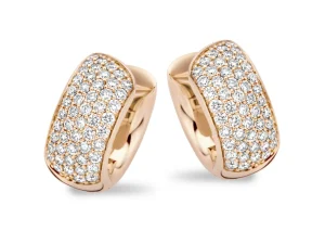 Outlet Amsterdam Due Creolen TE9289DP Diamanten En Parels | Oorsieraden