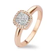 Outlet Milano sweety ring TR9632D(2P) Diamanten En Parels | Ringen