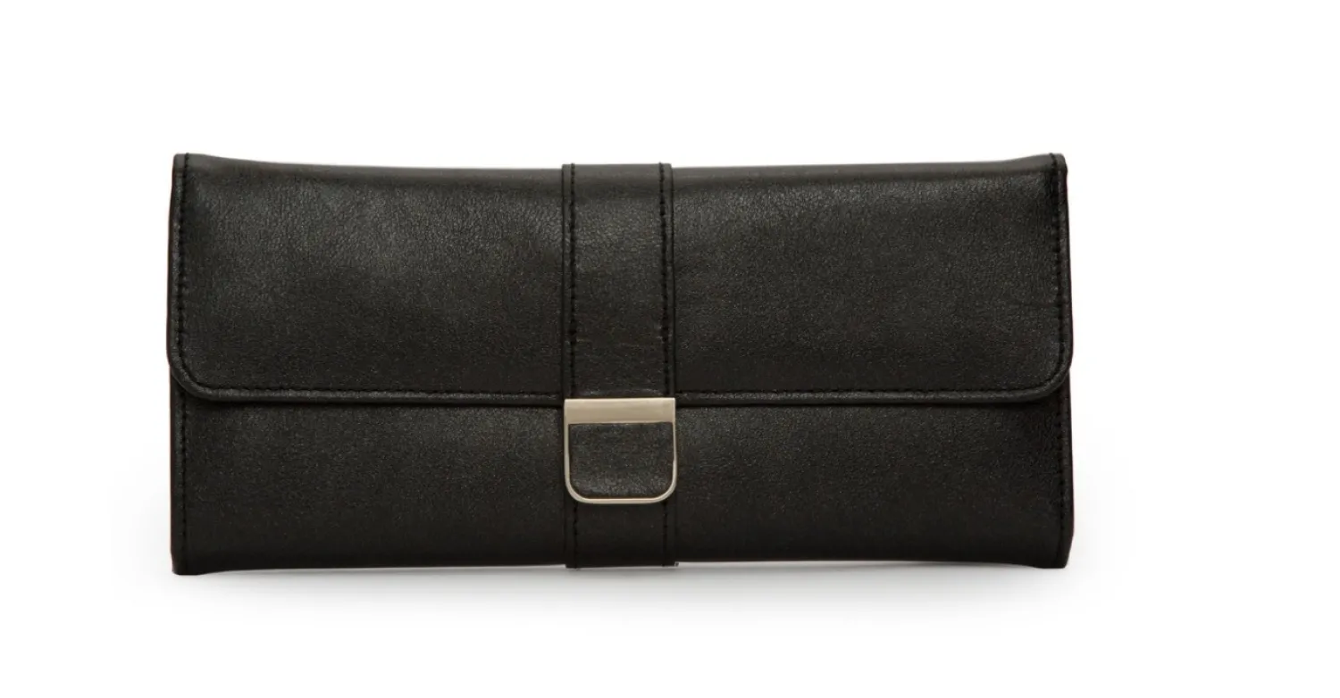 wolf_palermo_jewelry_roll_0.webp Clearance WOLF Palermo Jewelry Roll Black 213402 Bijouboxen En Etuis